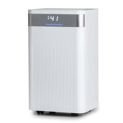 32 Pints 2000 sq ft Basement Dehumidifier with Drain Hose, 24H Timer & 3 Color Indicator, Quiet Portable Dehumidifier for Home, Bedroom, Bathroom