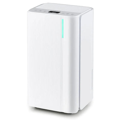 32 Pint Dehumidifier with 3.3FT Drain Hose, 24H Timer & 3 Color Indicator, 2000 sq ft Portable Dehumidifier for Basement, Bedroom, Bathroom